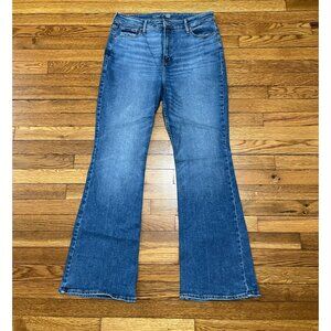 Old Navy Women's High Rise Flare Jeans Size 14 Medium Wash Blue Denim